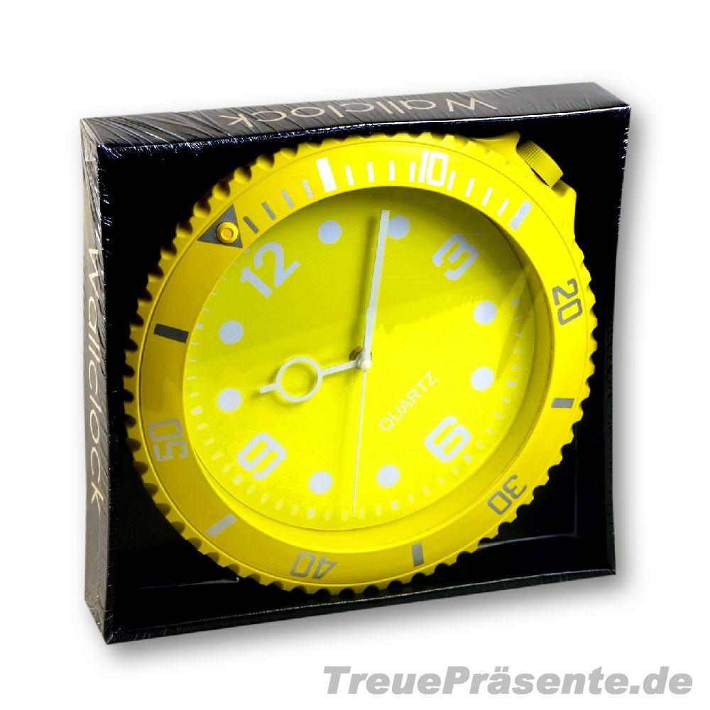 TreuePr&auml;sent Wanduhr Kunststoff-Ziffernblatt