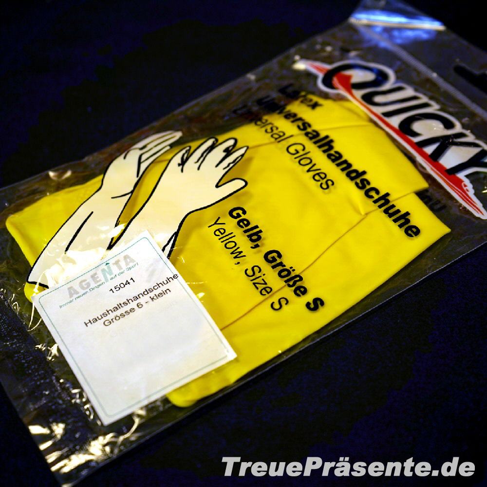 TreuePr&auml;sent Gummi-Handschuhe klein