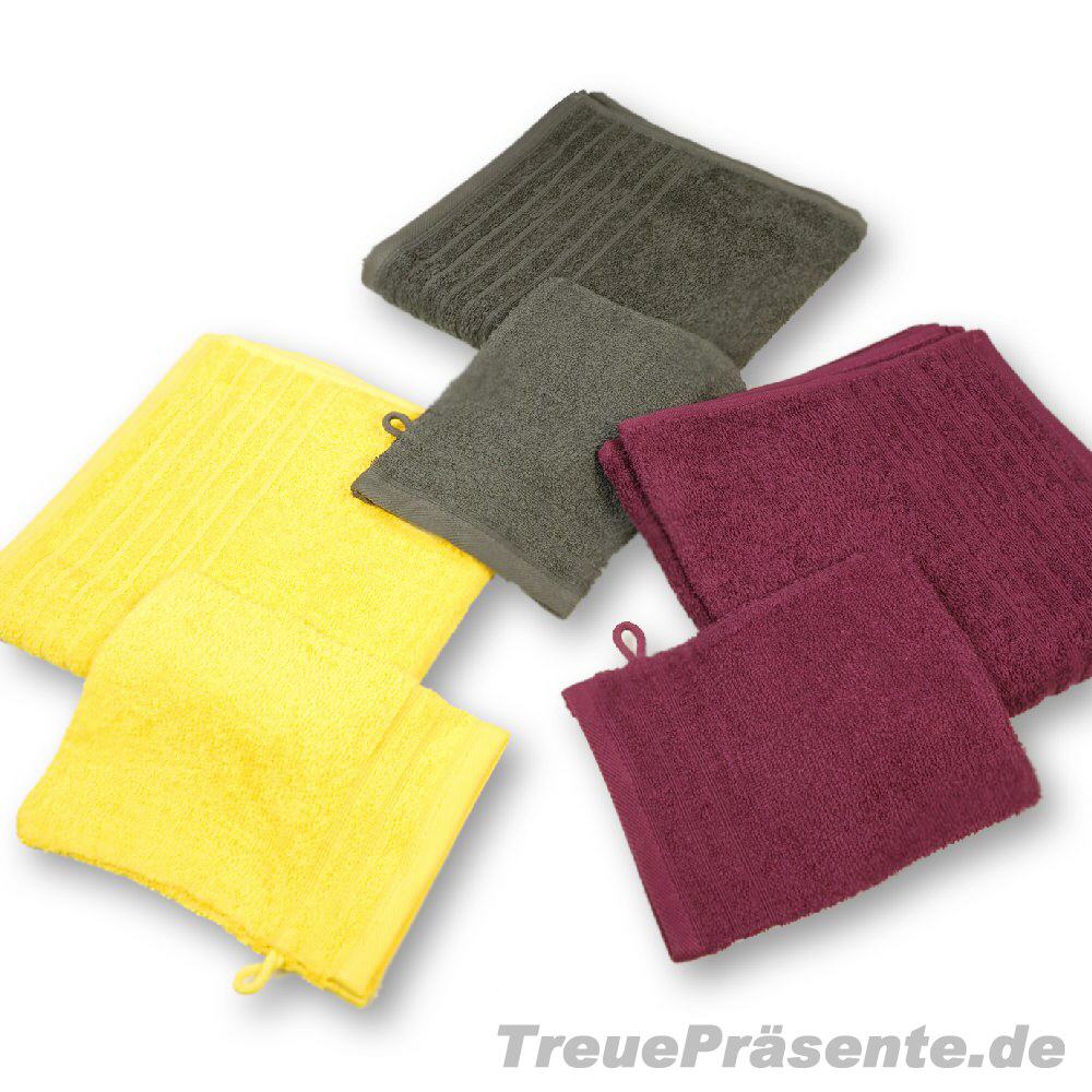 Handtuch und Waschlappen Set