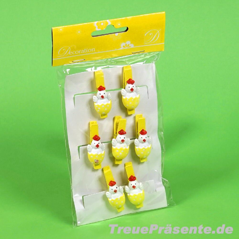 Osterdeko-Holzklammern