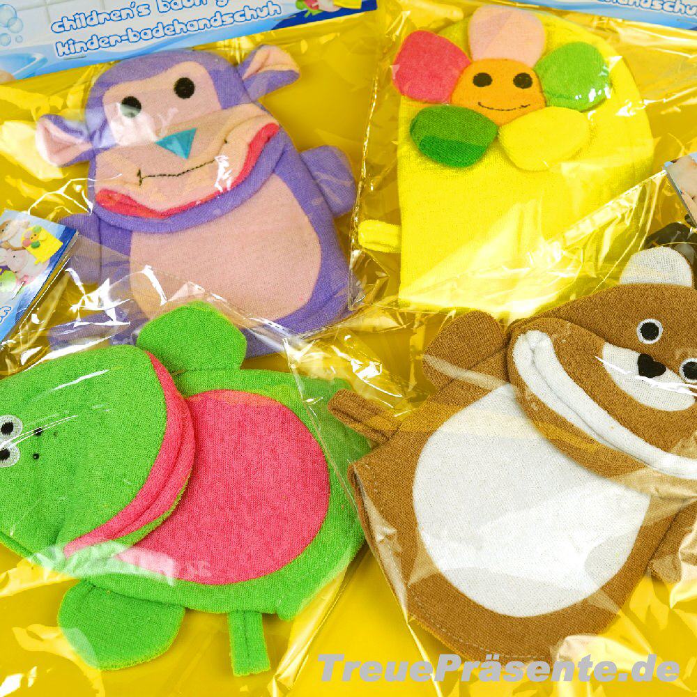 Waschlappen mit Tiermotiven