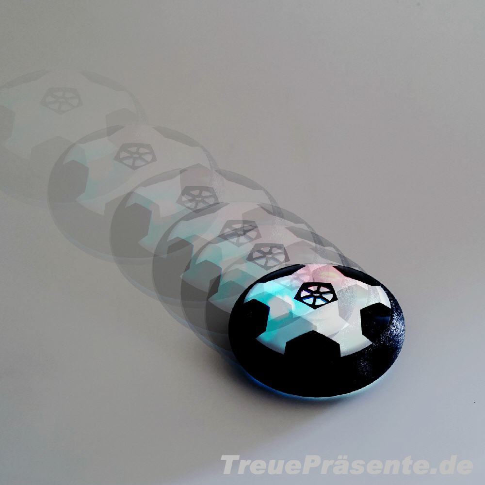 Beleuchteter Luftkissen-Fu&szlig;ball