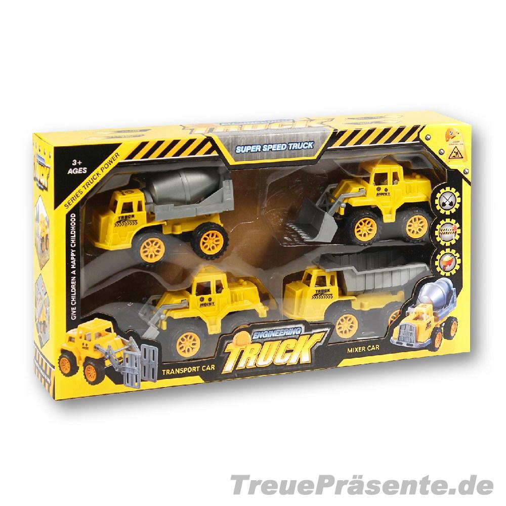 Baufahrzeuge 4er-Set