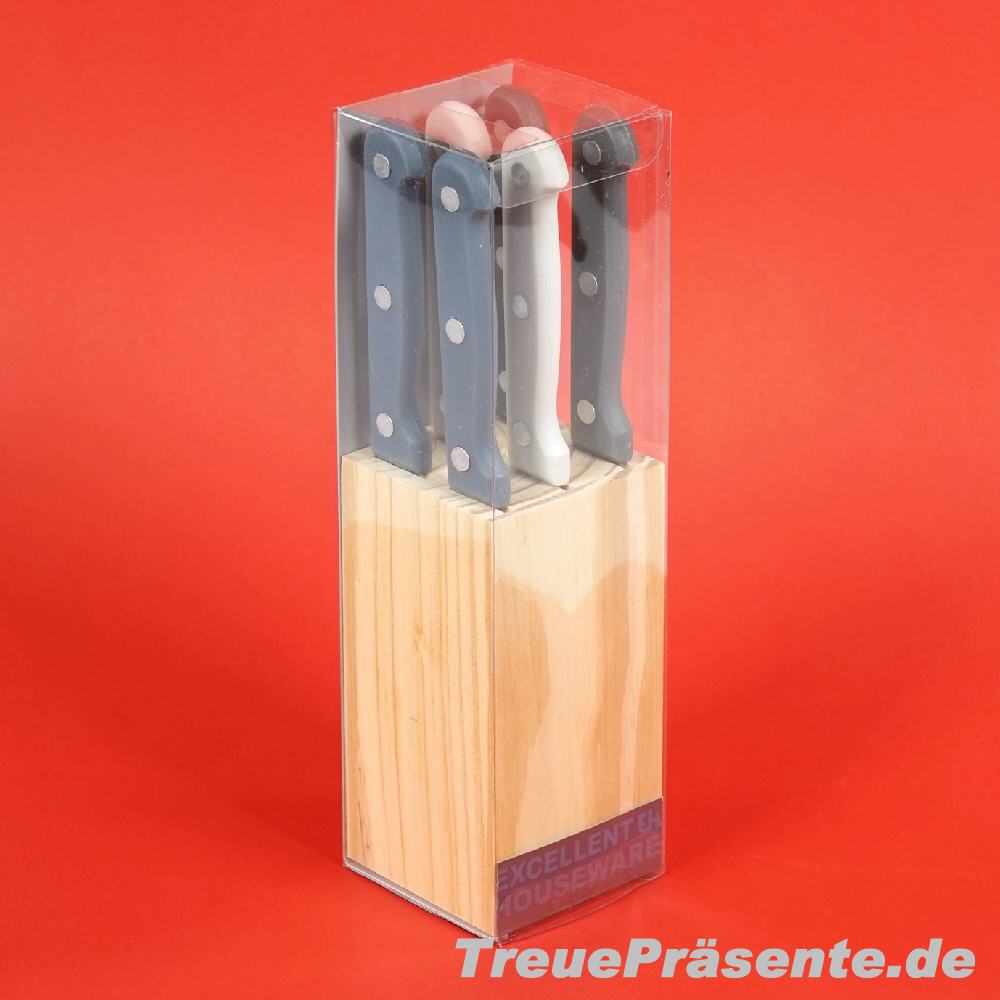 Steakmesser 6er-Set im Holzblock