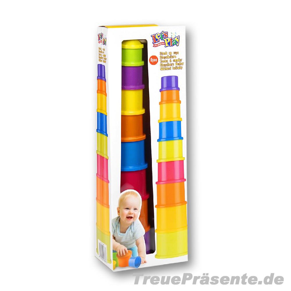 Spielbecher Stapelturm