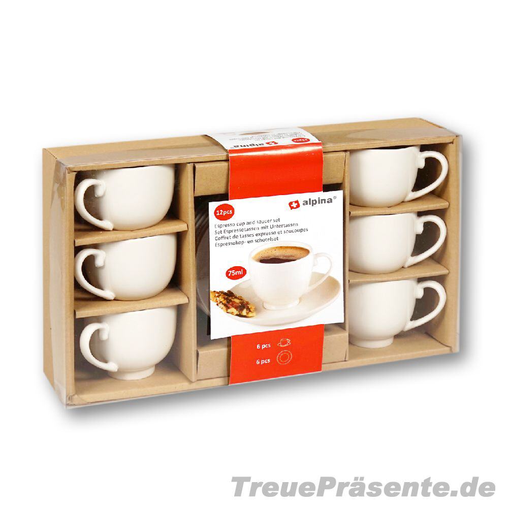 Espresso-Tassen-Set 12-teilig