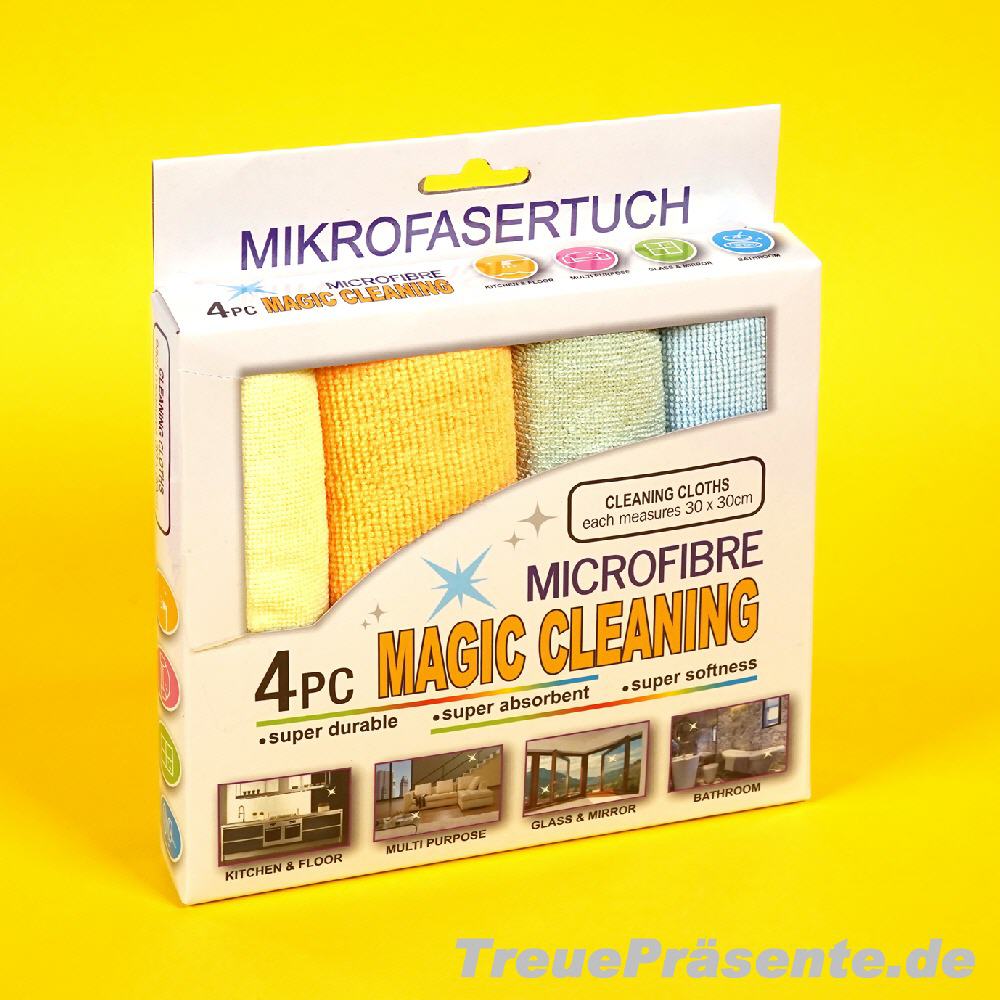 Mikrofaser Reinigungst&uuml;cher 4er-Set