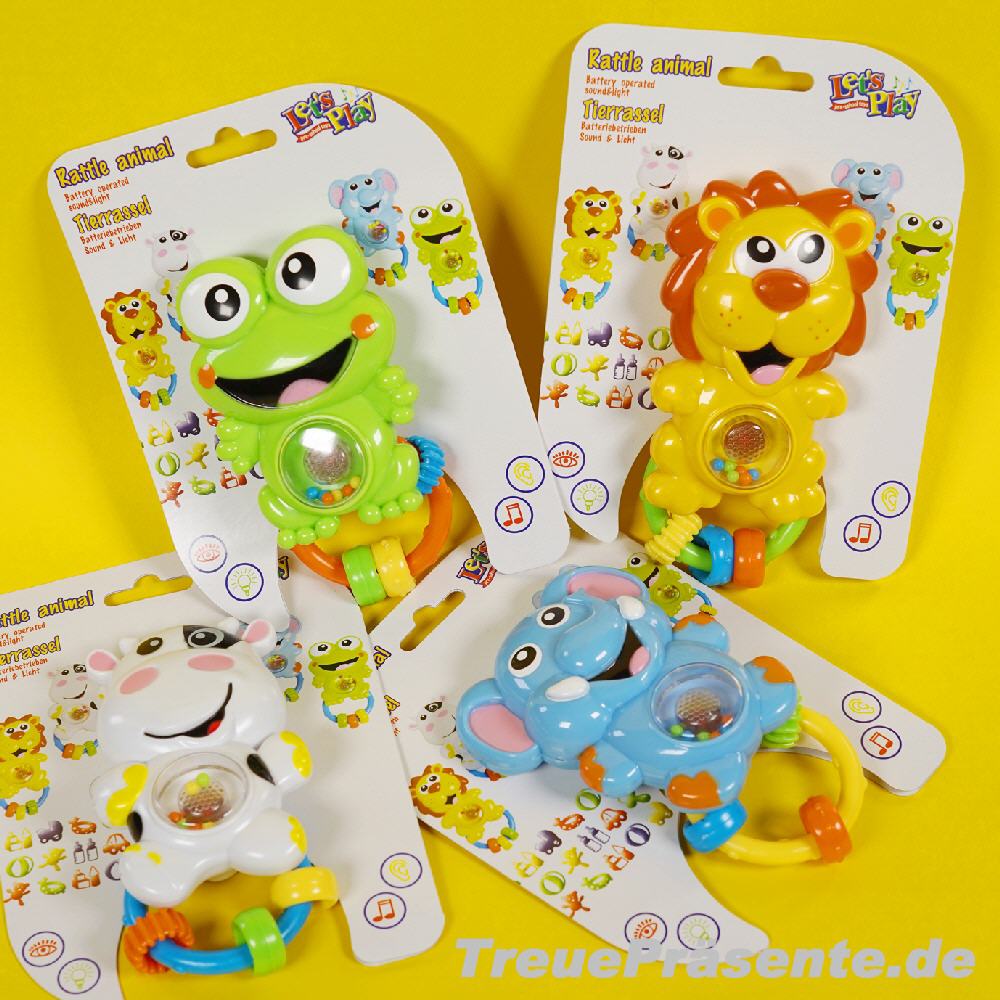 Baby-Rassel Tiermotive