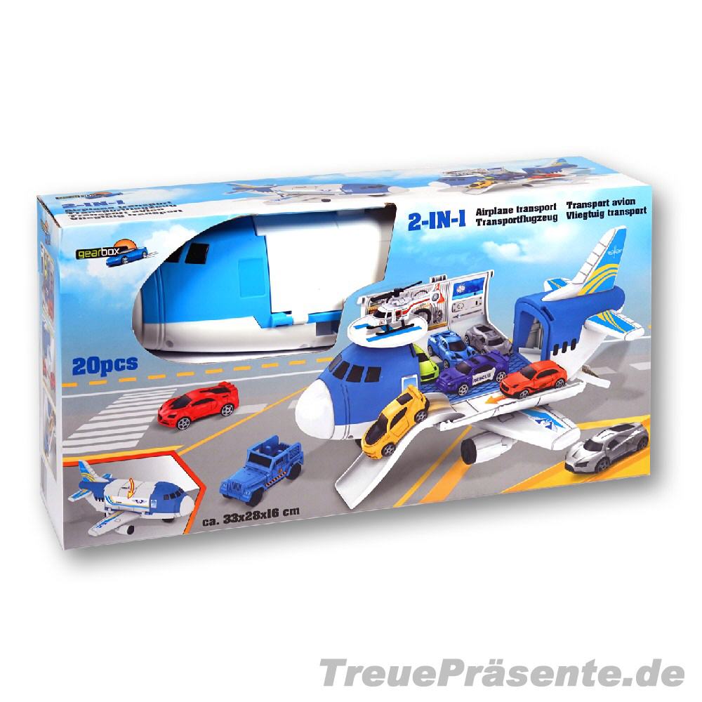 2in1 Spielset Transportflugzeug