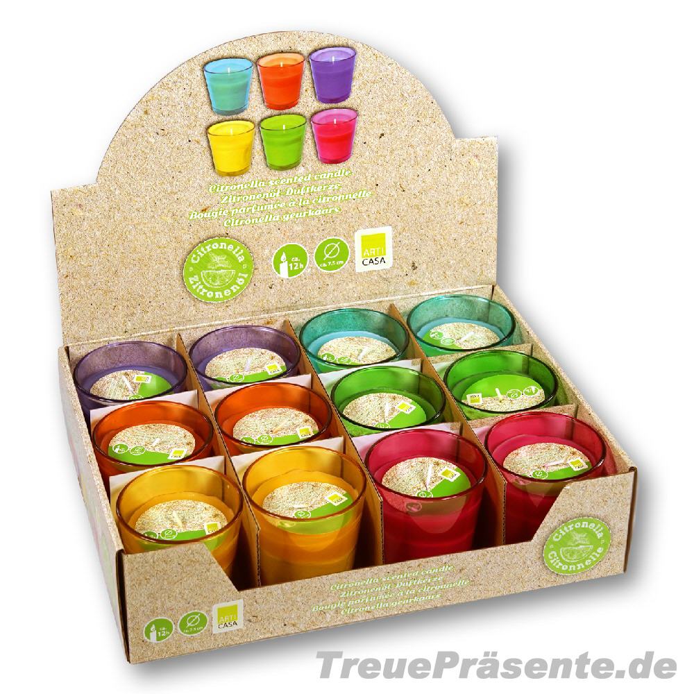 Citronella-Kerzen im Glas