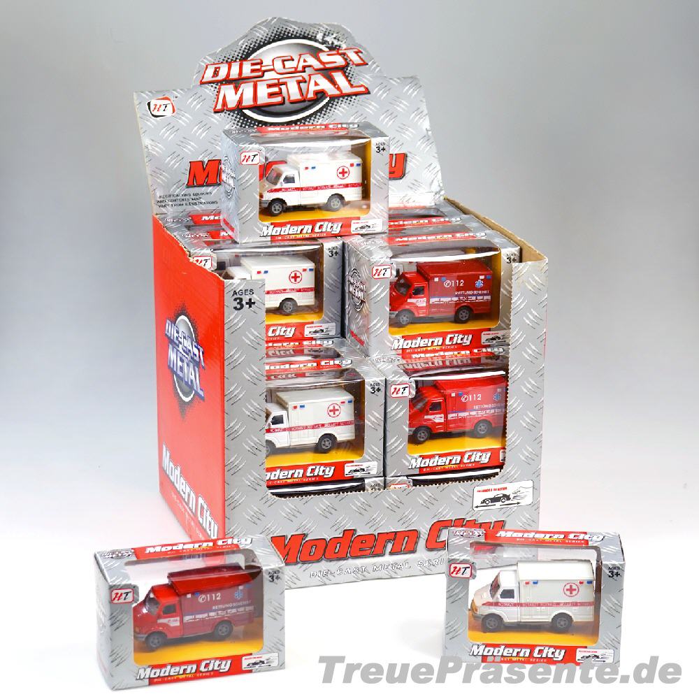Rettungsfahrzeuge aus Metall