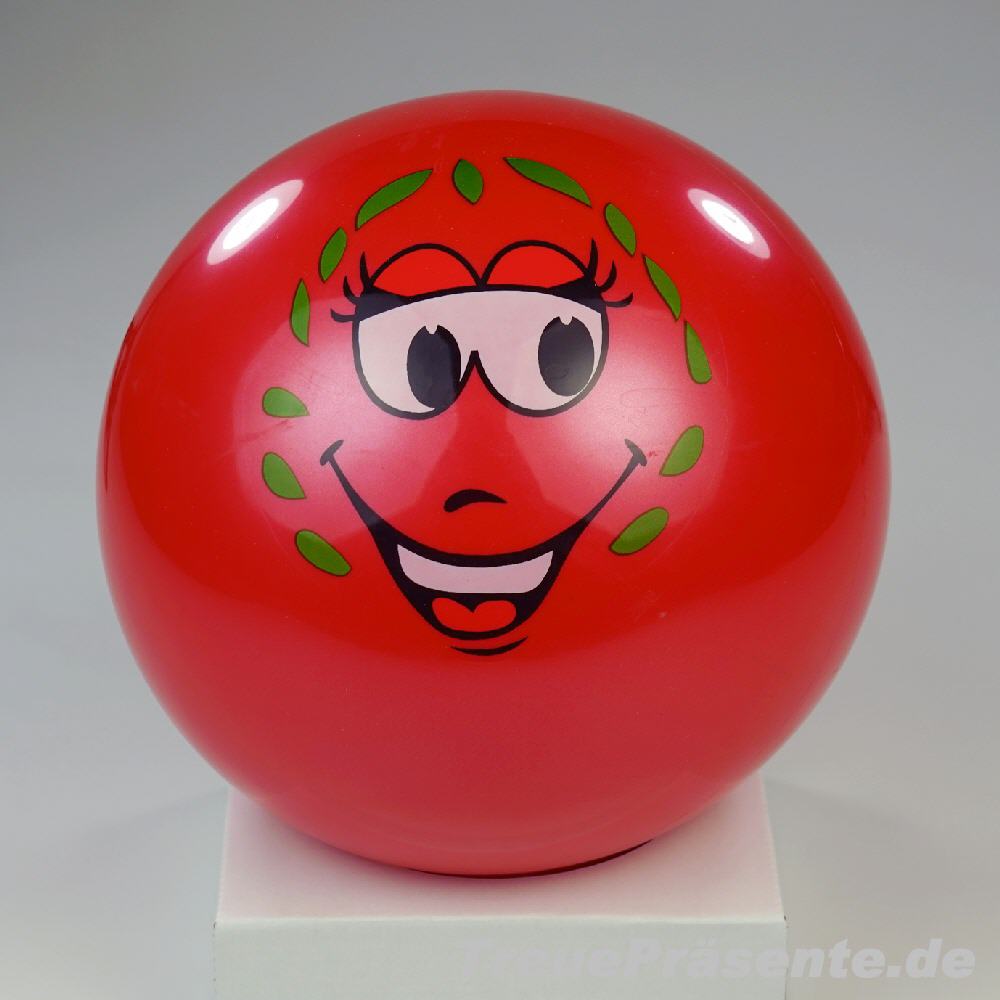 Lachgesicht-Ball rot