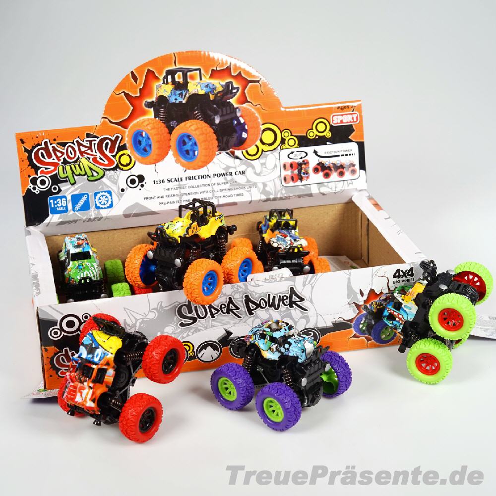 &Uuml;berschlag-Offroader mit Schwungrad