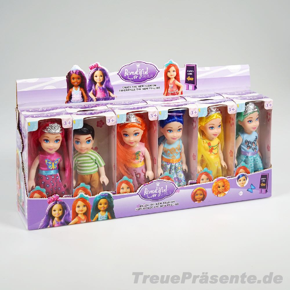 Puppe sortiert im Display