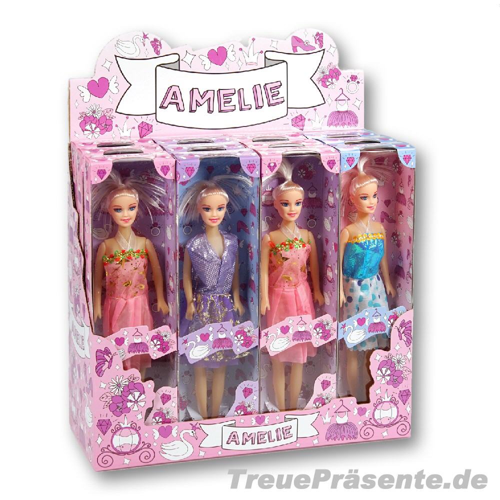 Modepuppe mit kurzem Kleid