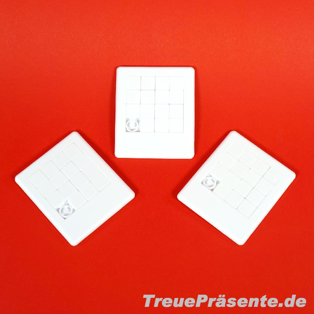 Schiebe-Puzzle weiss zum Selbstbemalen