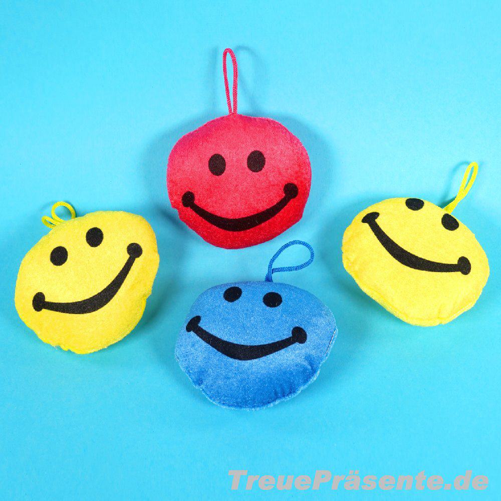 Pl&uuml;sch-Kissen Lachgesichter