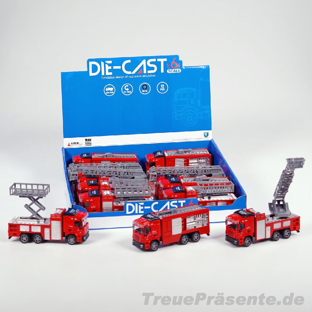 Feuerwehr-Autos mit R&uuml;ckzug sortiert