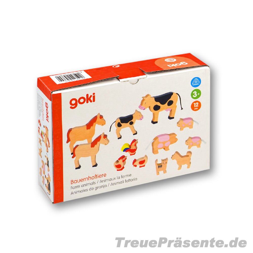 Bauernhoftiere aus Holz