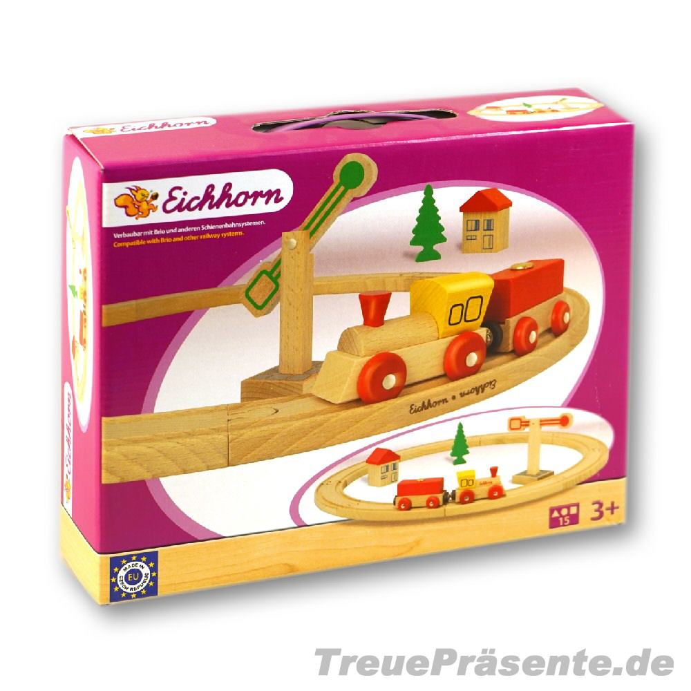 TreuePr&auml;sent Eichhorn Holzbahn