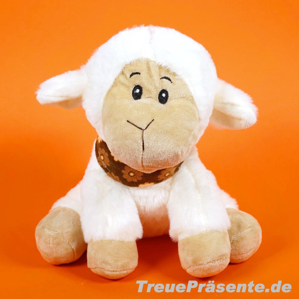 Pl&uuml;sch-Schaf mit Halstuch