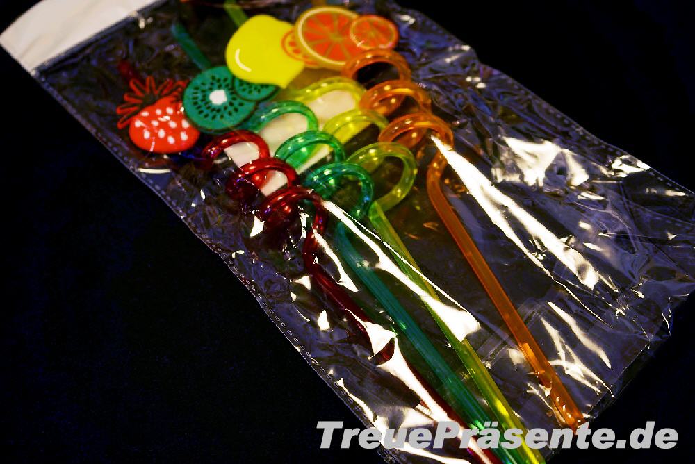 TreuePr&auml;sent Trinkhalme Fr&uuml;chte