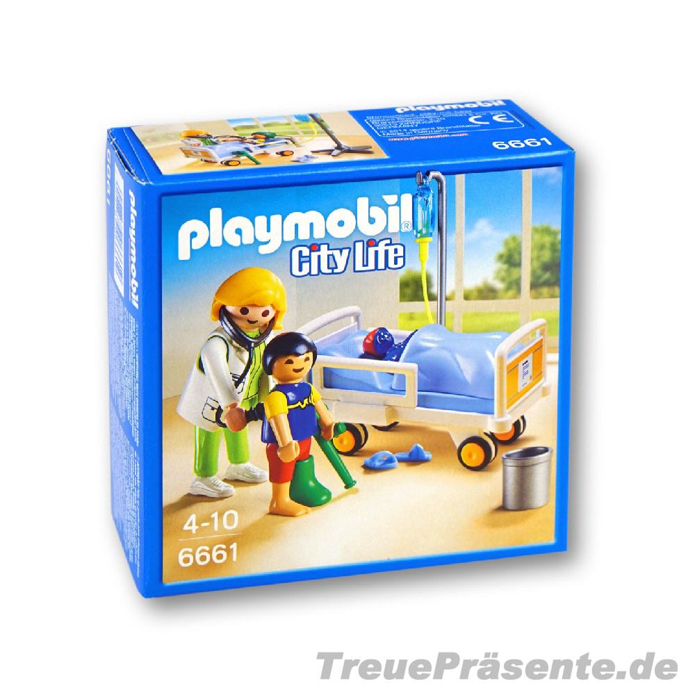 Playmobil &Auml;rztin am Krankenbett