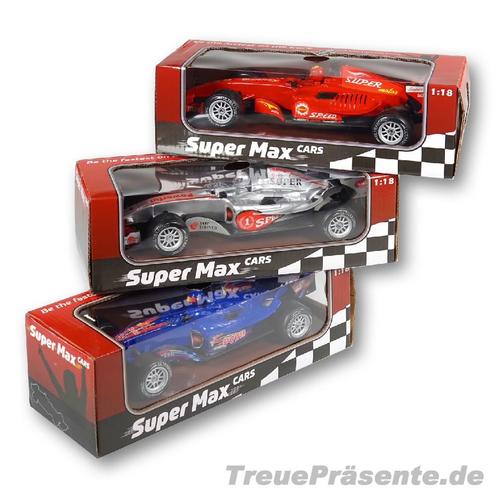 Rennwagen in Einzelverpackung