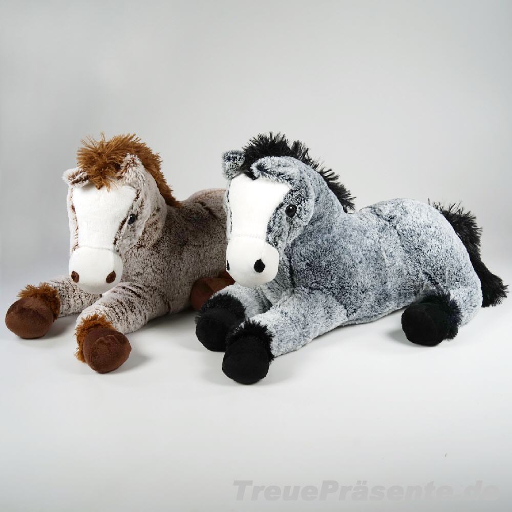 Pl&uuml;sch-Pferde liegend 48 cm