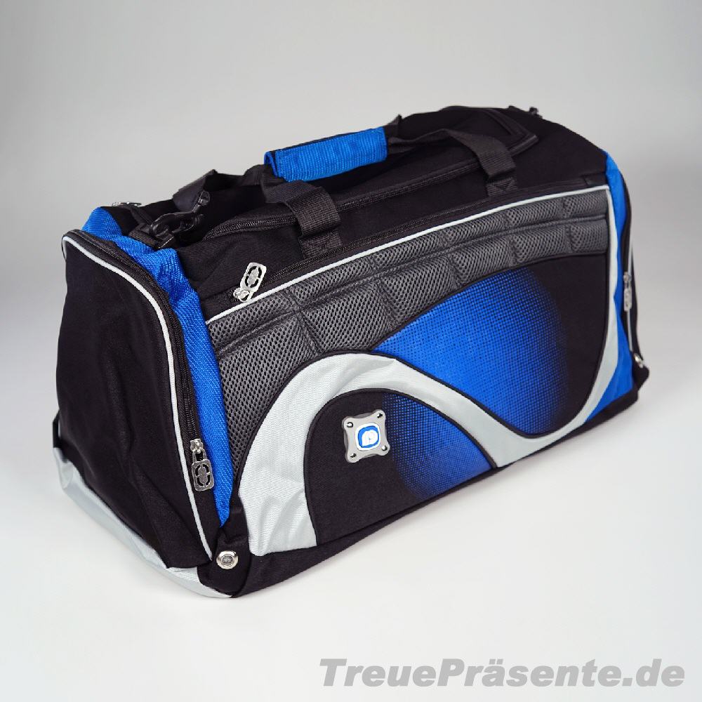 Sporttasche schwarz-blau-grau
