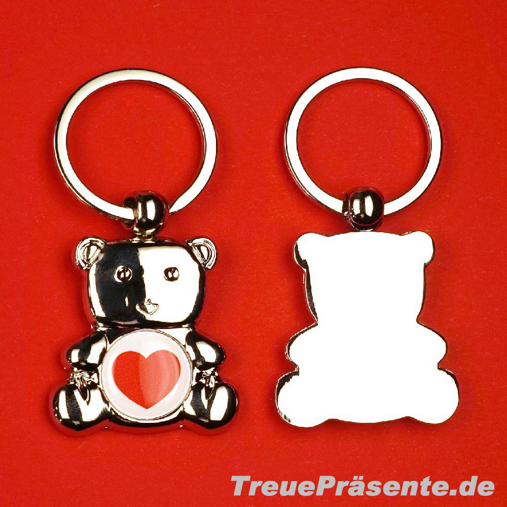 Schl&uuml;sselanh&auml;nger B&auml;r mit Herz
