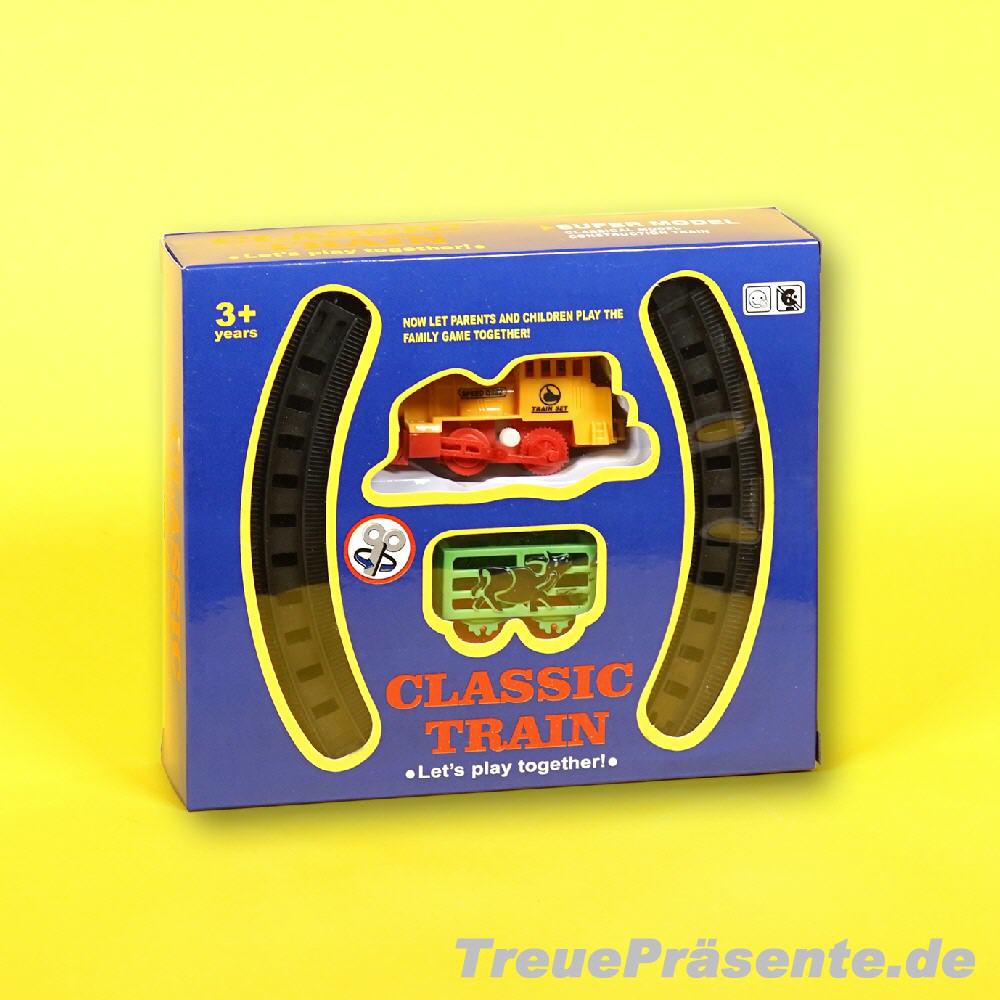 Spielzeug-Eisenbahn zum Aufziehen