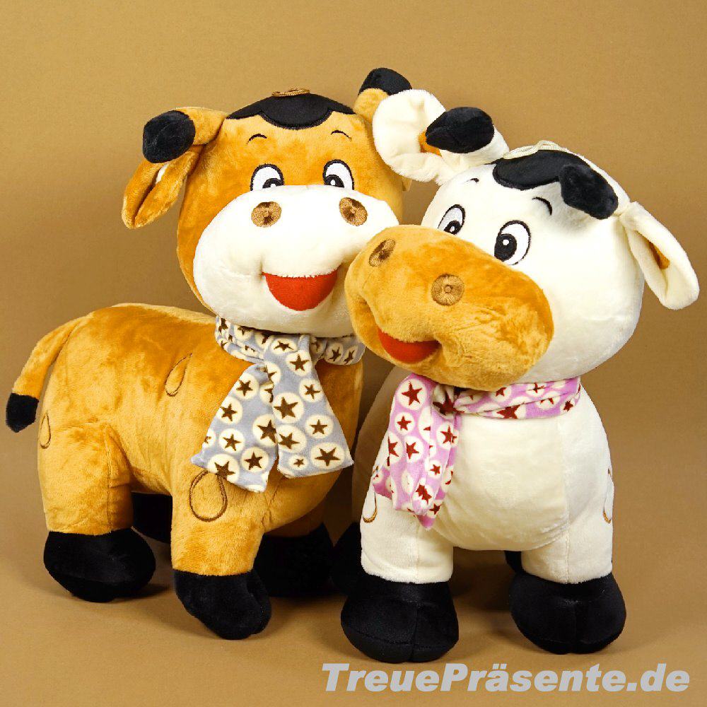 Pl&uuml;sch-Kuh stehend