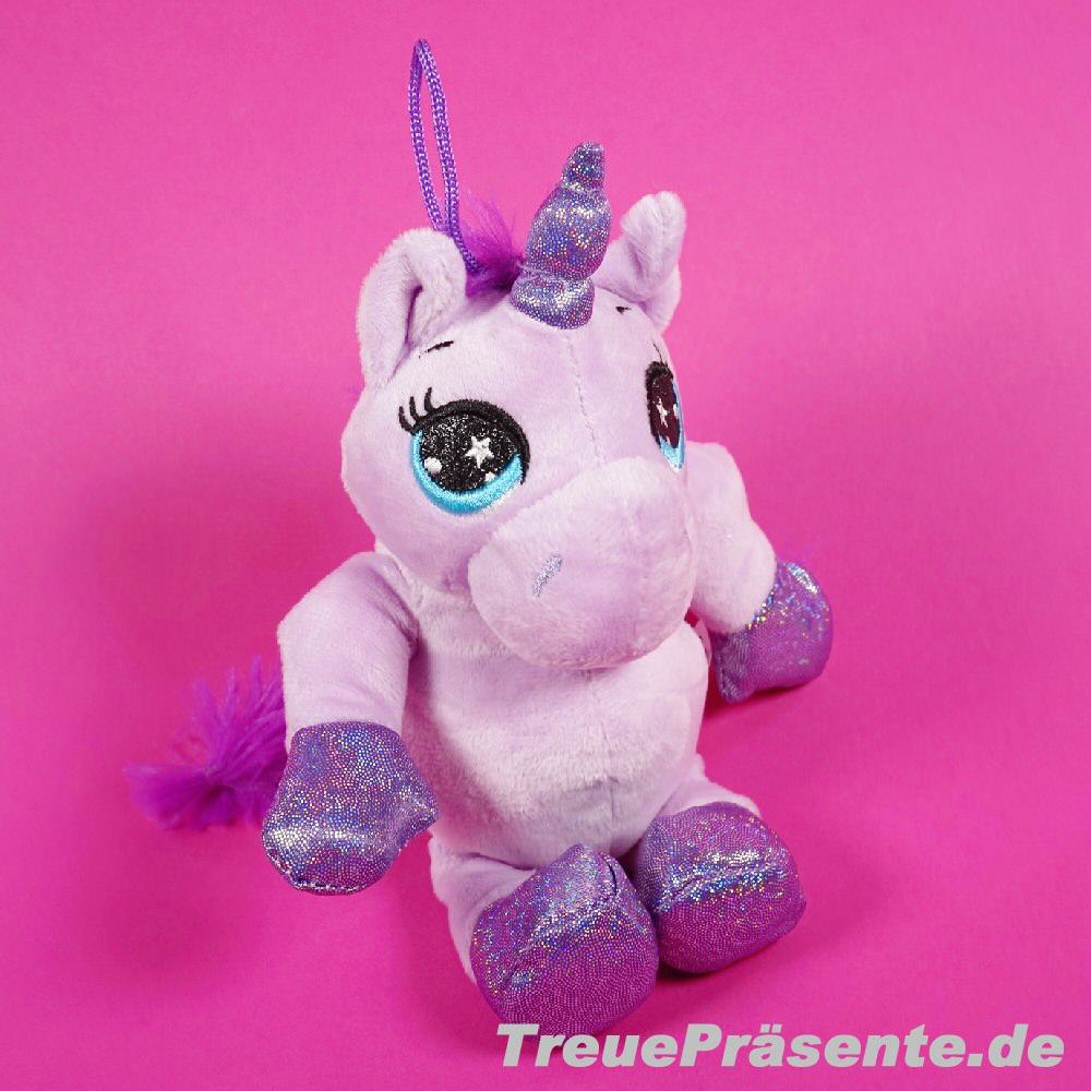 Pl&uuml;sch-Einhorn lila