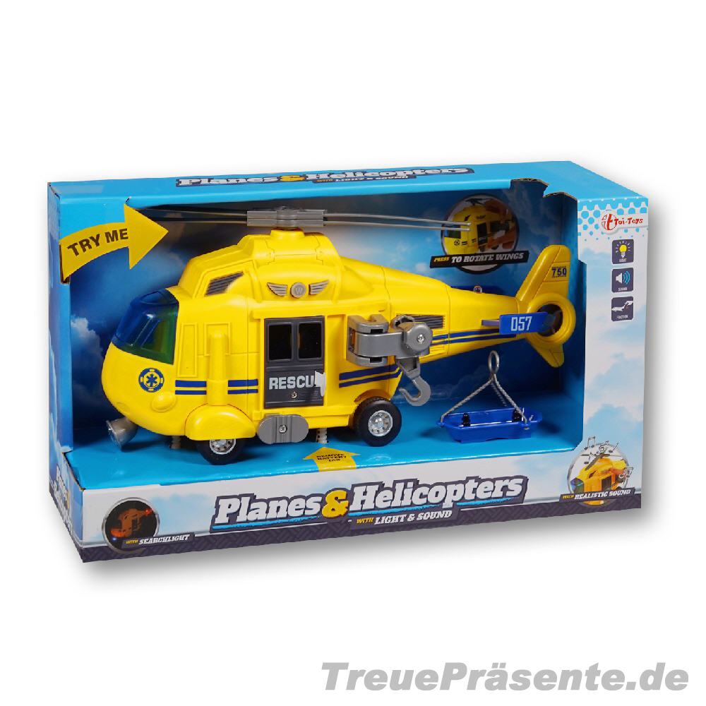 Rettungshubschrauber Licht und Ton