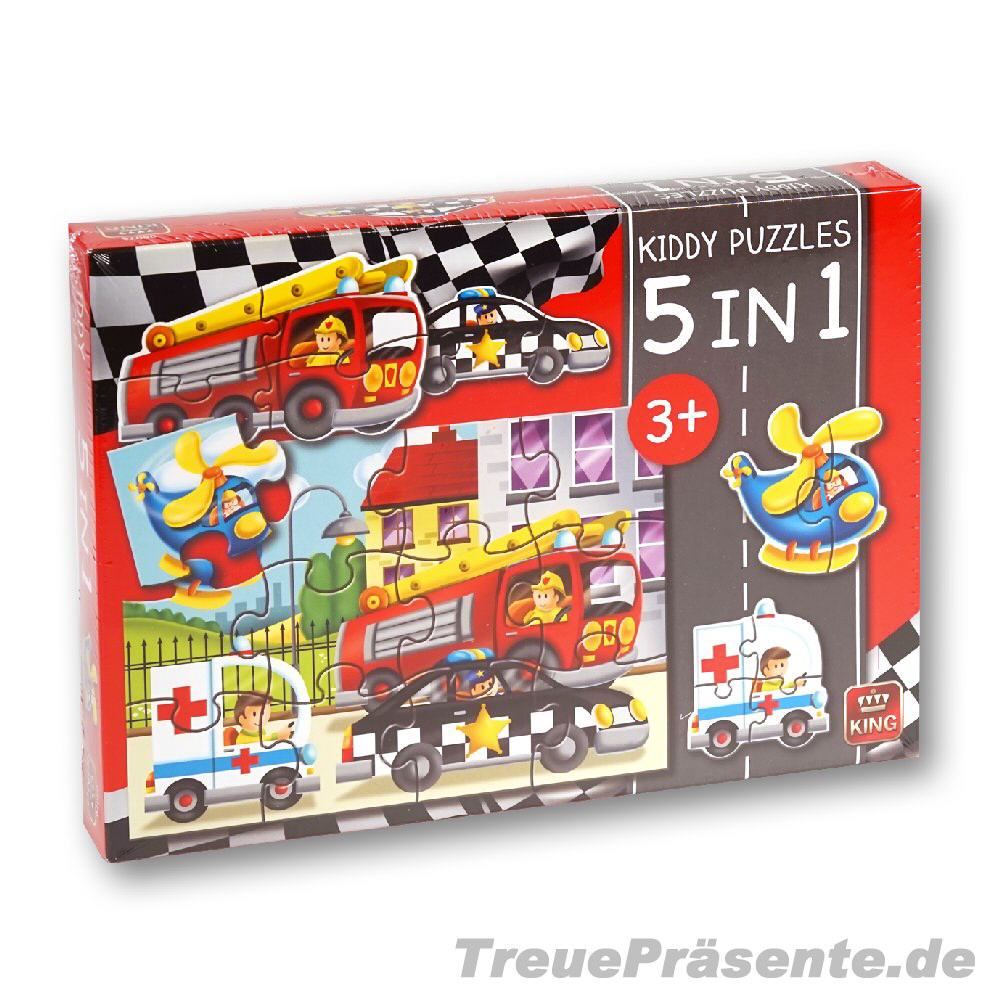 Kinder-Puzzle Einsatzfahrzeuge