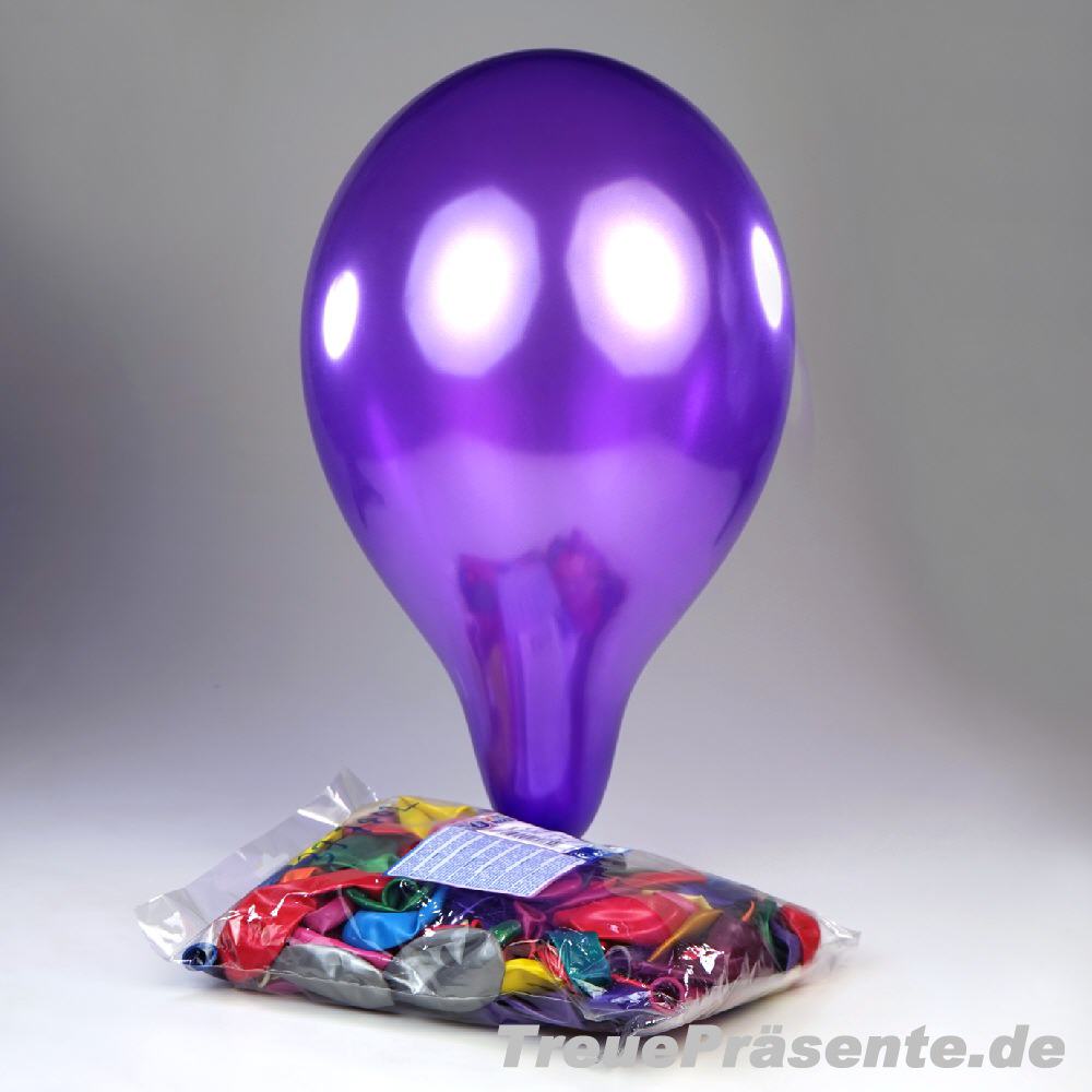 Metallic-Luftballons bunt