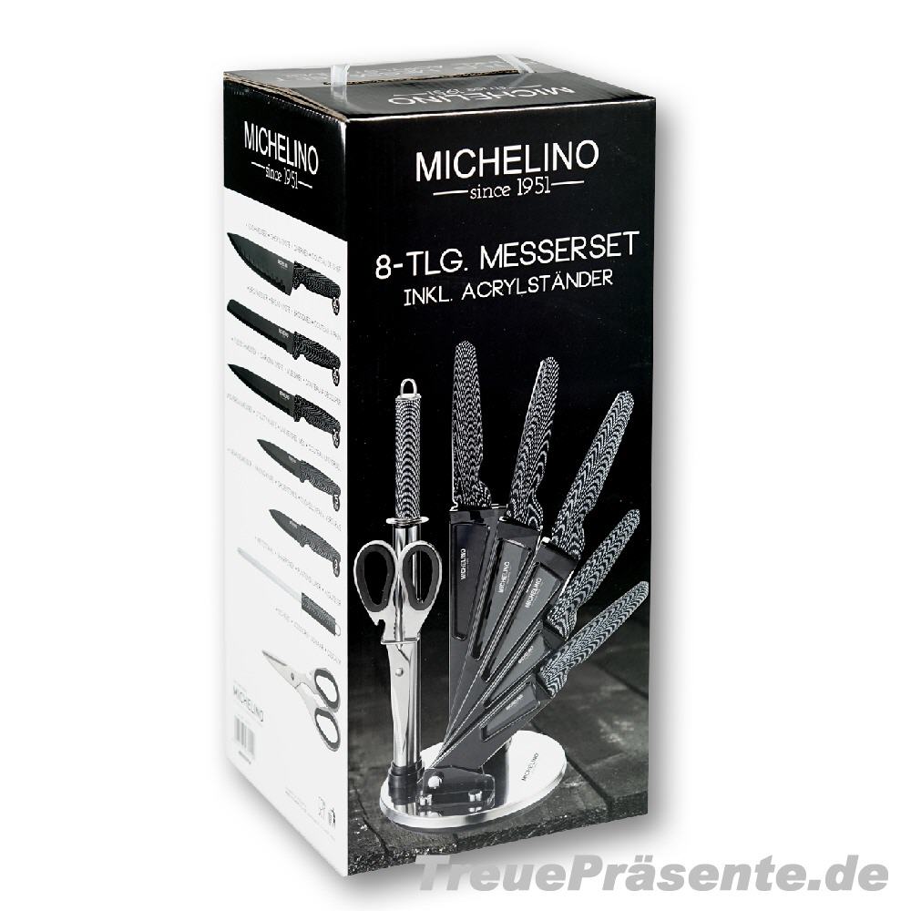 Messer-Set 8 teilig im Acrylst&auml;nder