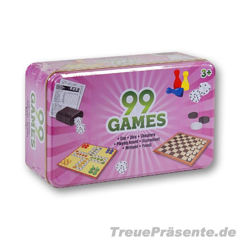 Spielesammlung 99 in Metallbox