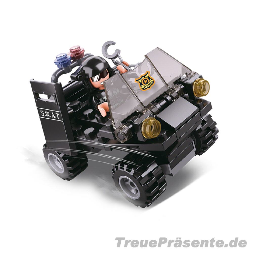 Polizei Einsatzfahrzeug Steckbaukasten