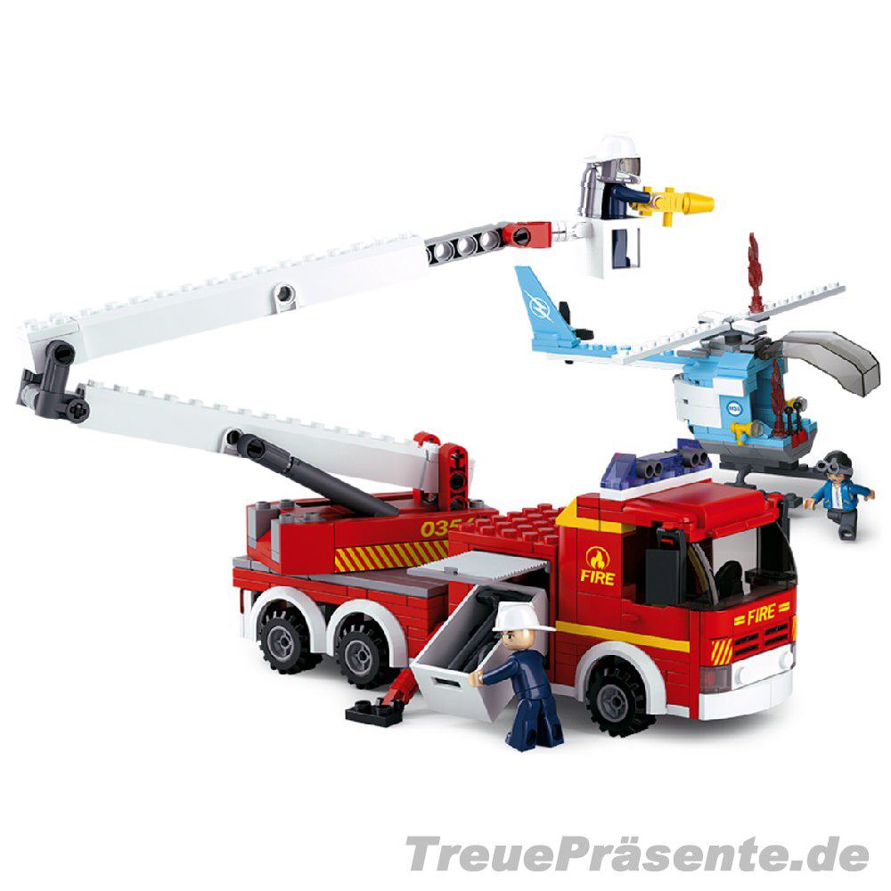 Feuerwehr-L&ouml;schzug Steckbaukasten