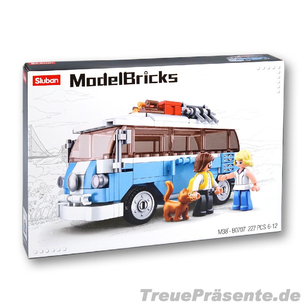 Hippi-Bus Steckbausteinkasten