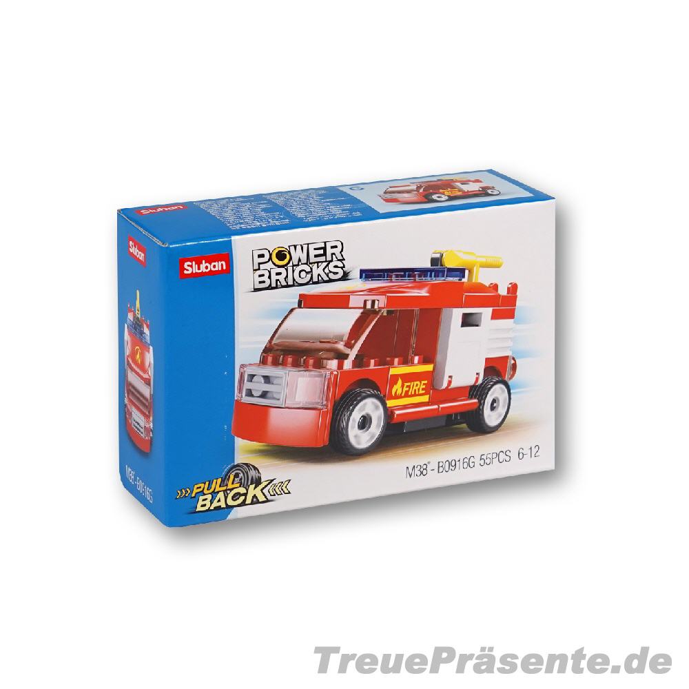 Feuerwehr mit R&uuml;ckzug 55 Teile