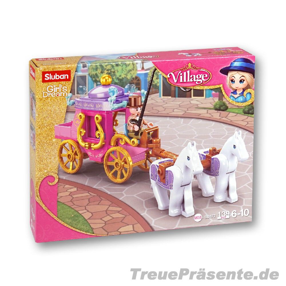 Kutsche mit 2 Pferden 139 Teile