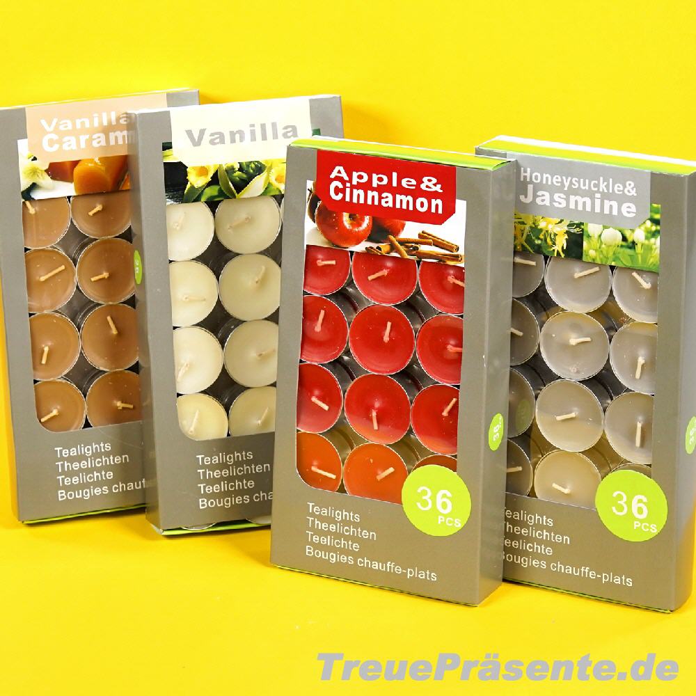 Raumduft Teelichter verschiedene D&uuml;fte