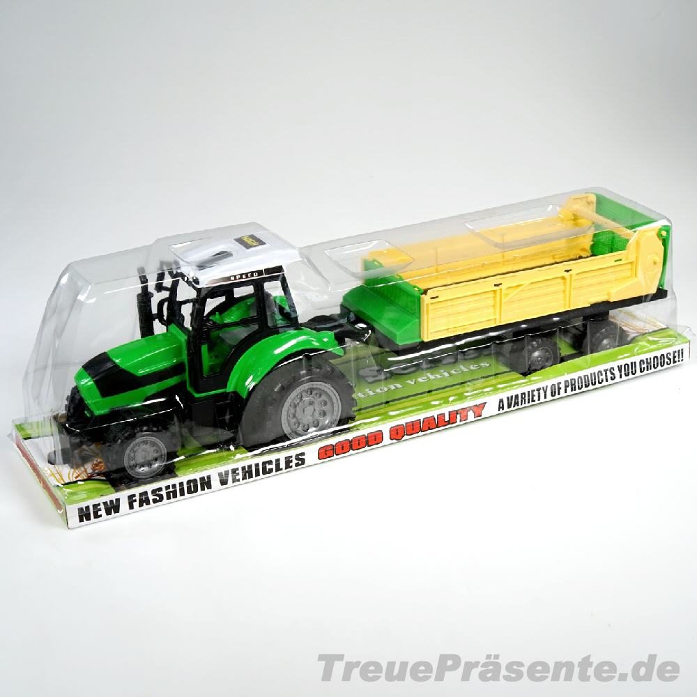 Traktor mit Anh&auml;nger 55 cm