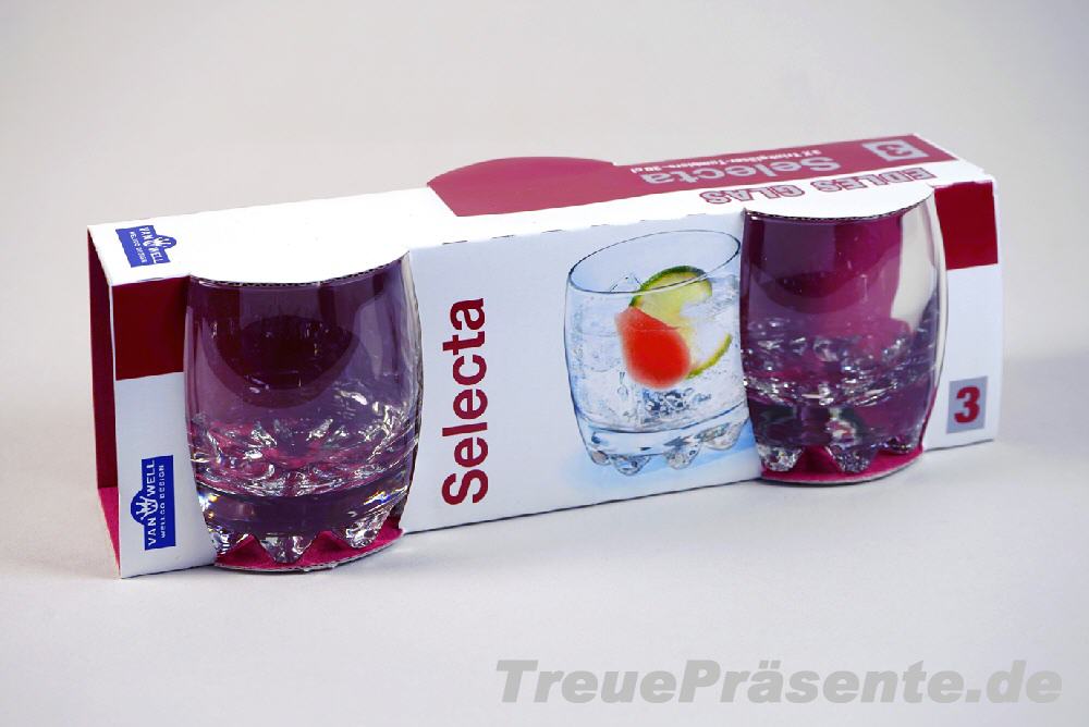 TreuePr&auml;sent Whiskey Gl&auml;ser 3er-Set