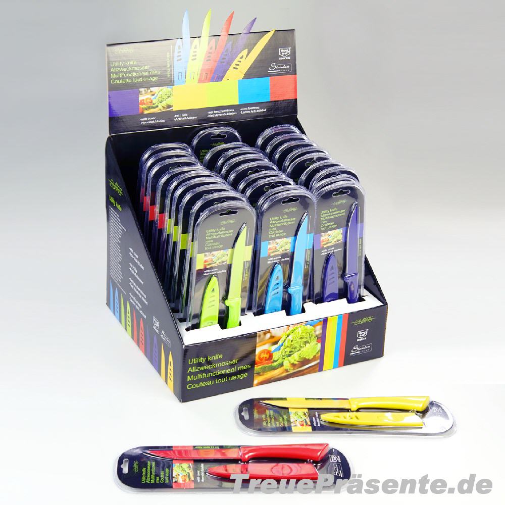 K&uuml;chenmesser bunt im Display