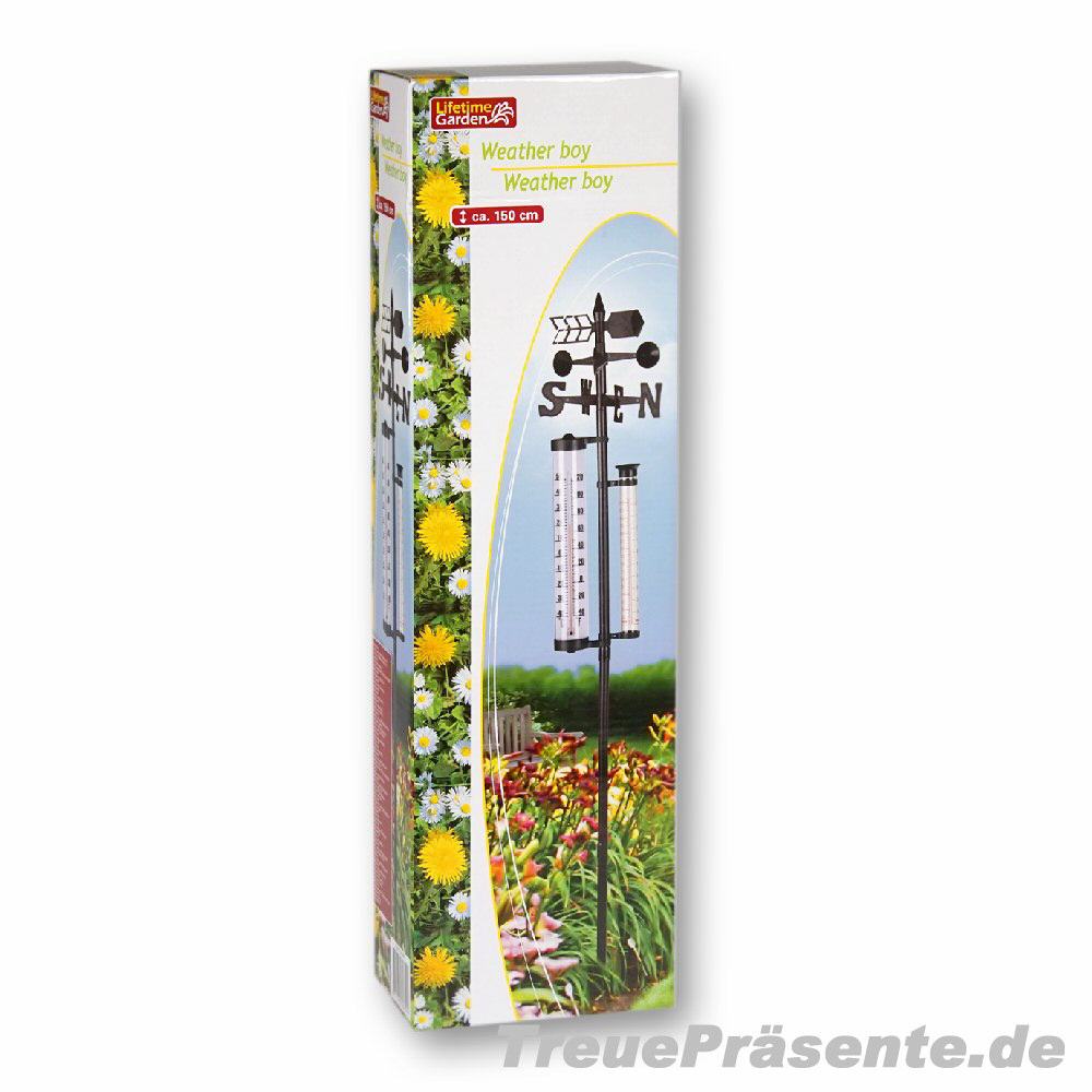 Gartenstecker Wetterstation