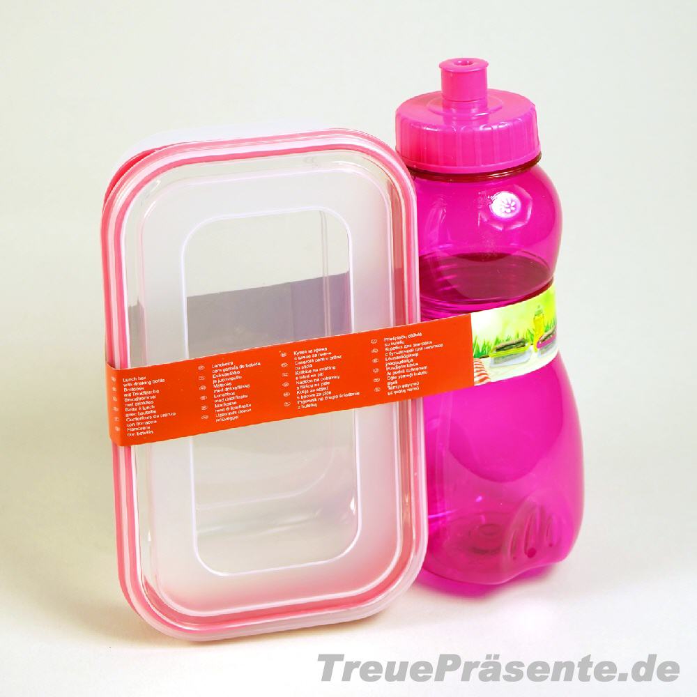 TreuePr&auml;sent Set Lunchbox & Trinkflasche